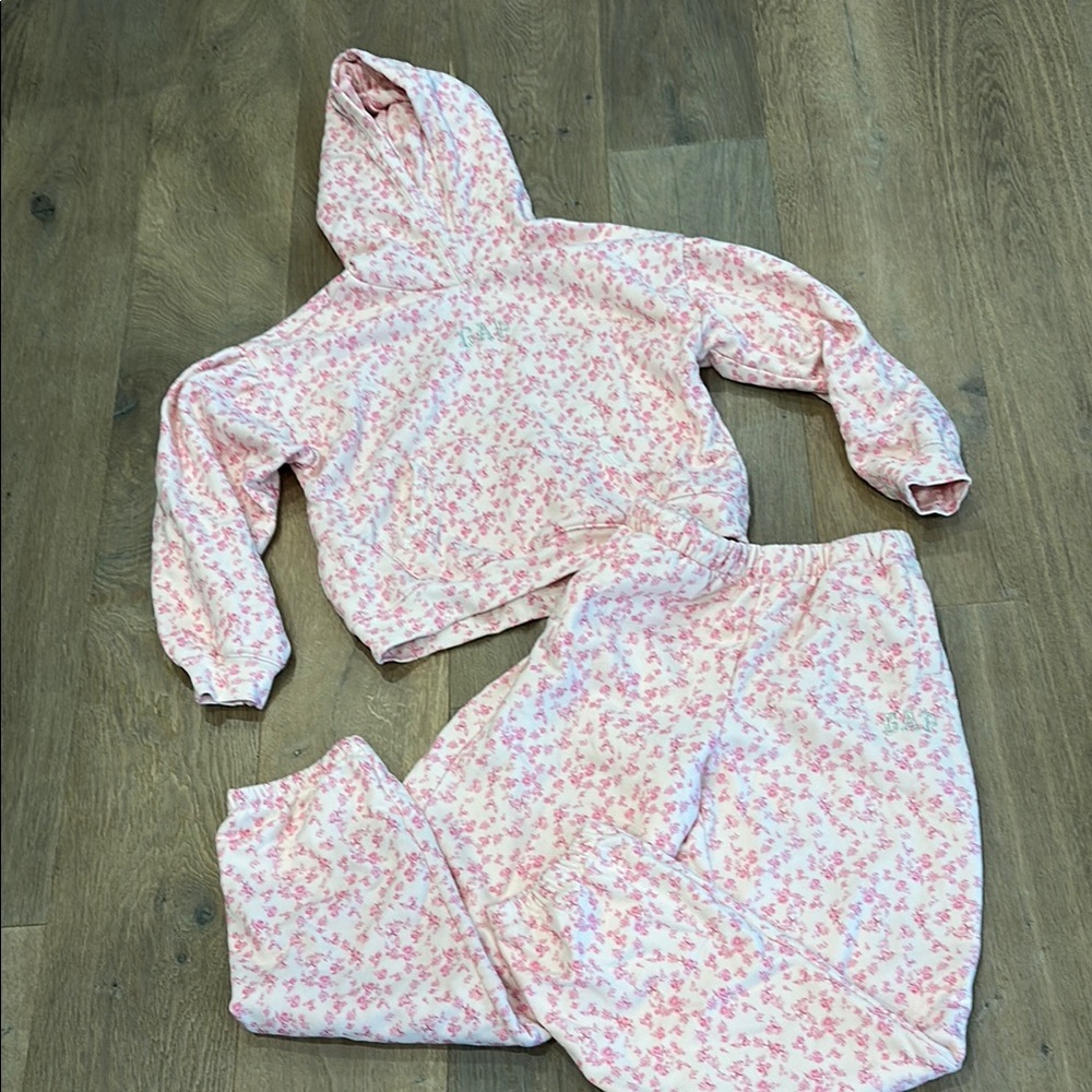 LoveShackFancy Pink Floral Kids Pajama Set
